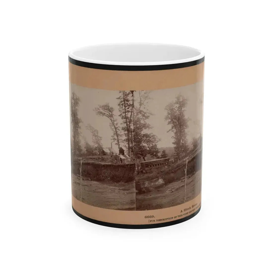A Block House (U.S. Civil War) White Coffee Mug 11oz - Go Mug Yourself