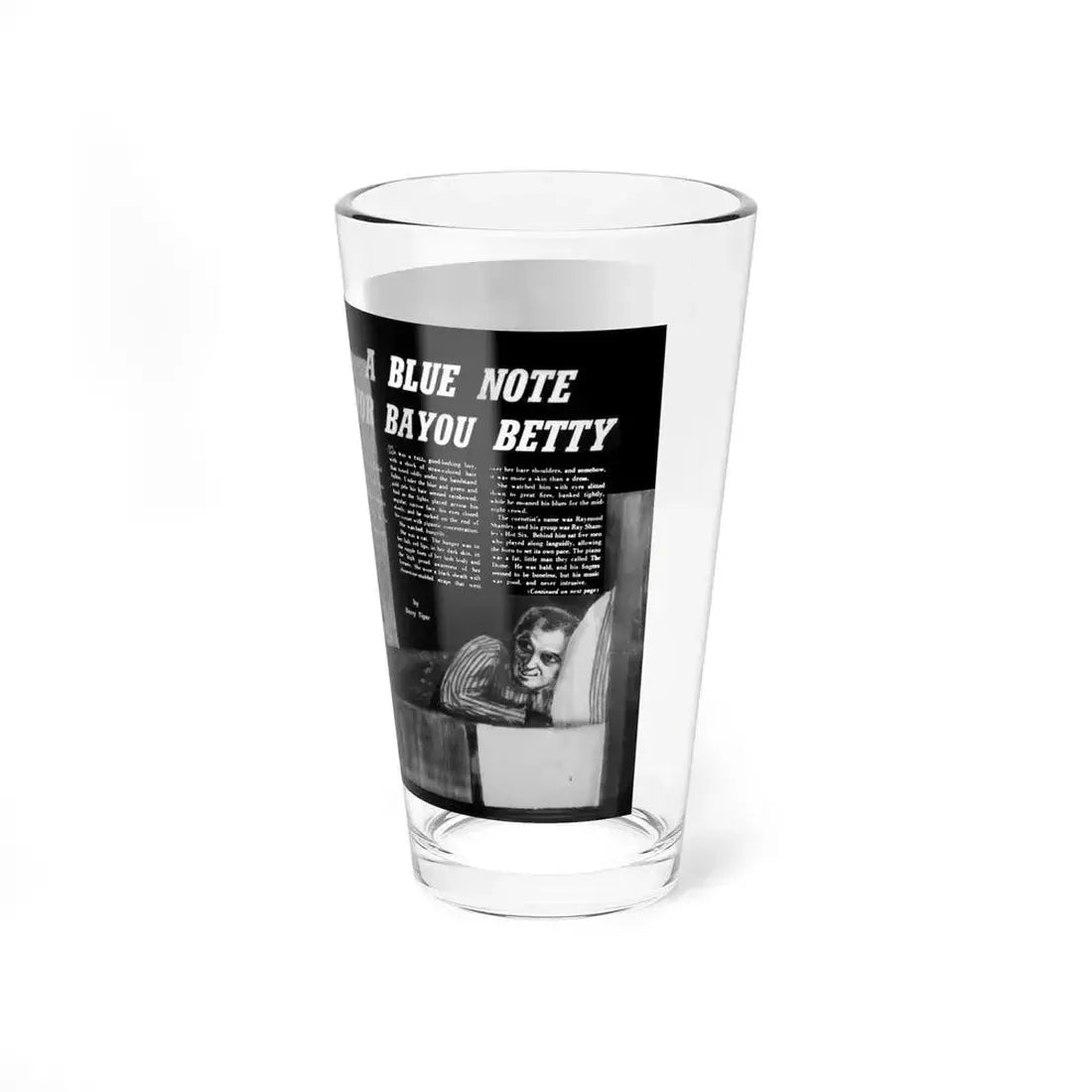 A Blue Note For Bayou Betty, Mermaid magazine, No. 6 - 1958 (Magazine Illustration) Pint Glass 16oz - Go Mug Yourself