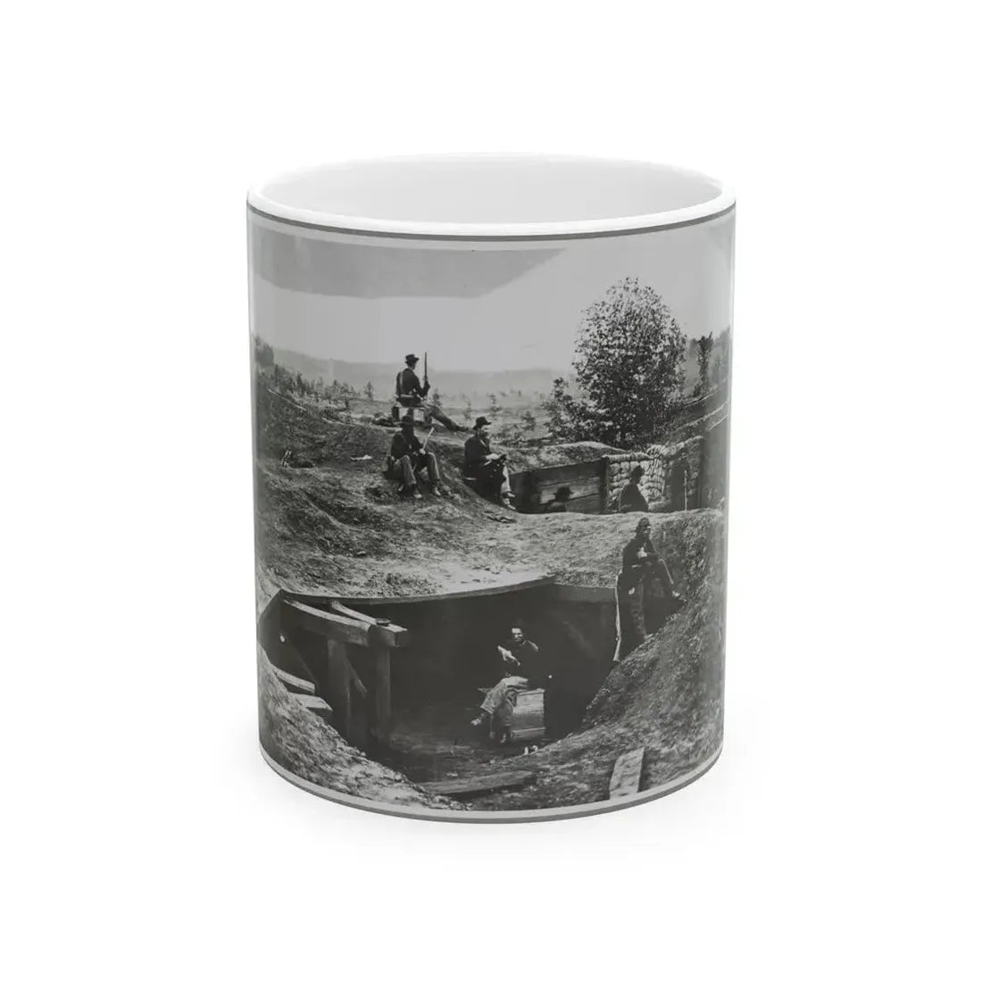 A Bomb-Proof In Front Of Atlanta, Ga. (U.S. Civil War) White Coffee Mug 11oz - Go Mug Yourself
