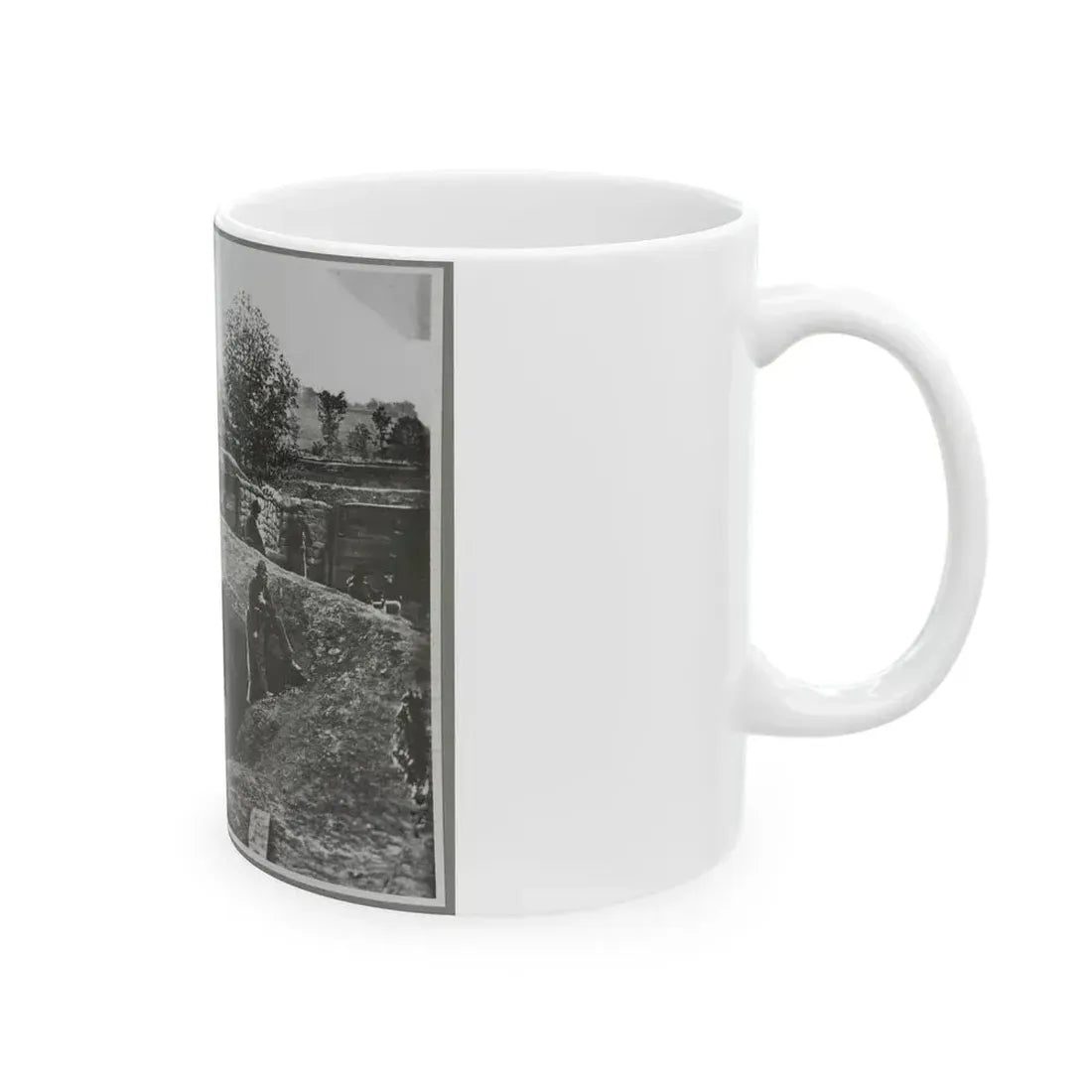 A Bomb-Proof In Front Of Atlanta, Ga. (U.S. Civil War) White Coffee Mug - Go Mug Yourself