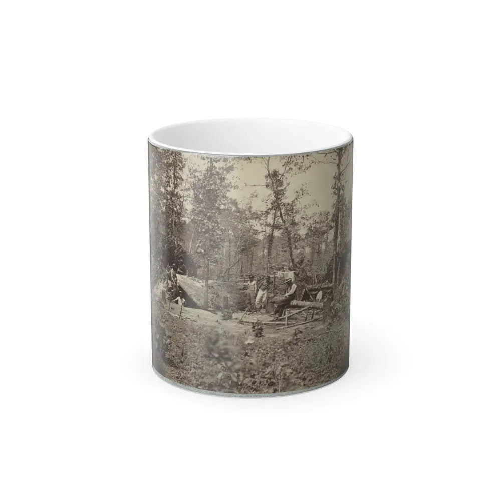 A Bombproof Shelter for the Soldiers During the Seige of Petersburg, August 10, 1864 (U.S. Civil War) Color Changing Coffee Mug 11oz Default Title 11oz - Go Mug Yourself