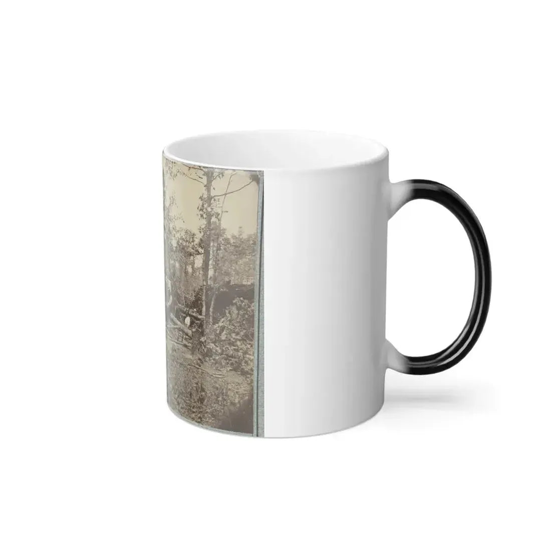 A Bombproof Shelter for the Soldiers During the Seige of Petersburg, August 10, 1864 (U.S. Civil War) Color Changing Coffee Mug 11oz - Go Mug Yourself