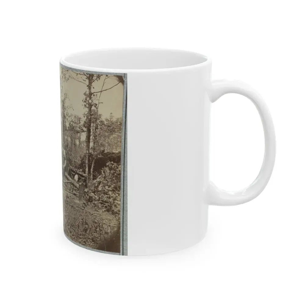 A Bombproof Shelter For The Soldiers During The Seige Of Petersburg, August 10, 1864 (U.S. Civil War) White Coffee Mug - Go Mug Yourself