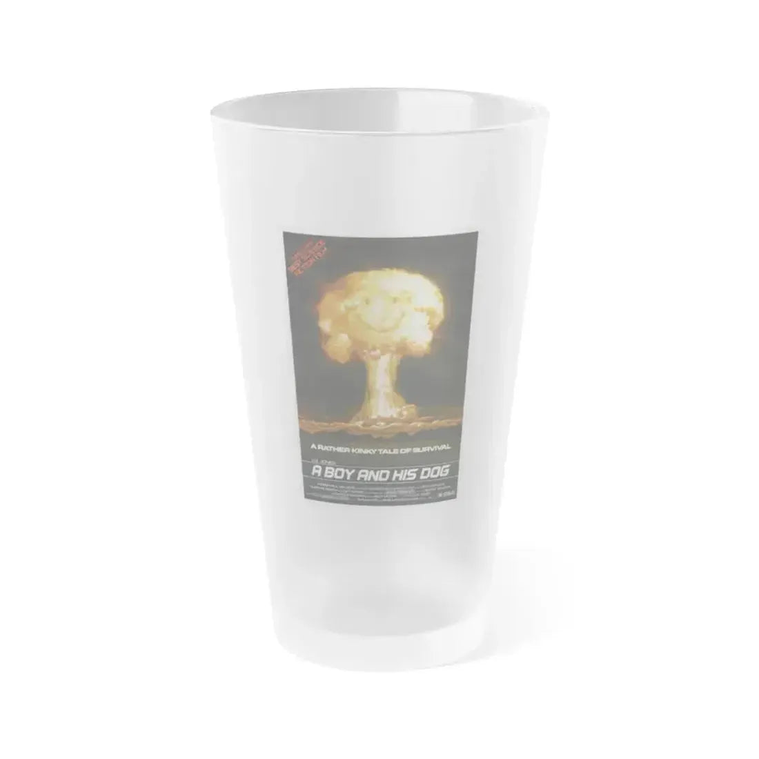 A BOY AND HIS DOG 1975 Movie Poster - Frosted Pint Glass 16oz 16oz Frosted - Go Mug Yourself