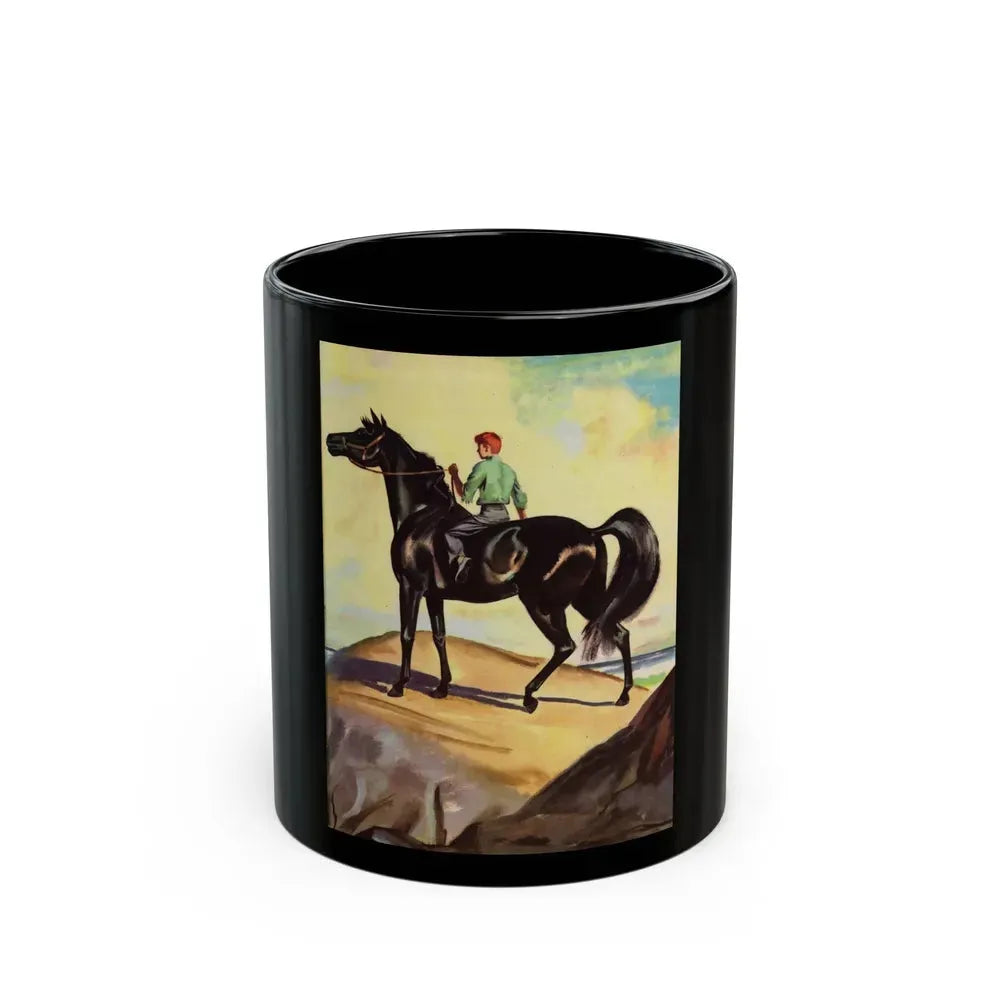 A Boy and His Horse - Black Coffee Mug 11oz - Go Mug Yourself