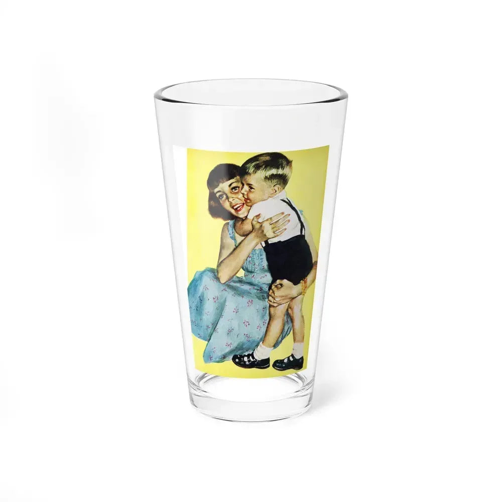 A Brother For Mike, Redbook, January 1955 (Magazine Illustration) Pint Glass 16oz 16oz - Go Mug Yourself