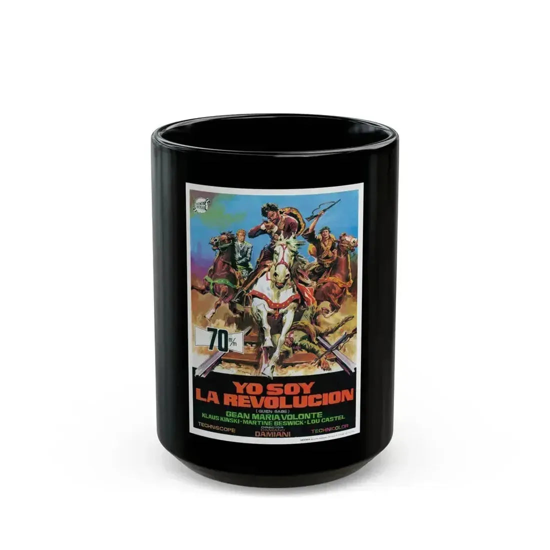 A BULLET FOR THE GENERAL 1966 Movie Poster - Black Coffee Mug 15oz - Go Mug Yourself