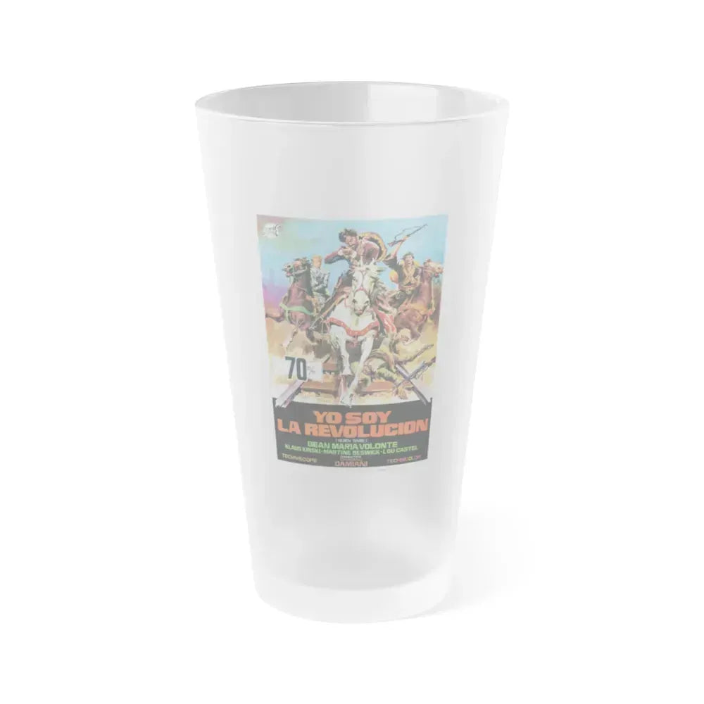 A BULLET FOR THE GENERAL 1966 Movie Poster - Frosted Pint Glass 16oz 16oz Frosted - Go Mug Yourself