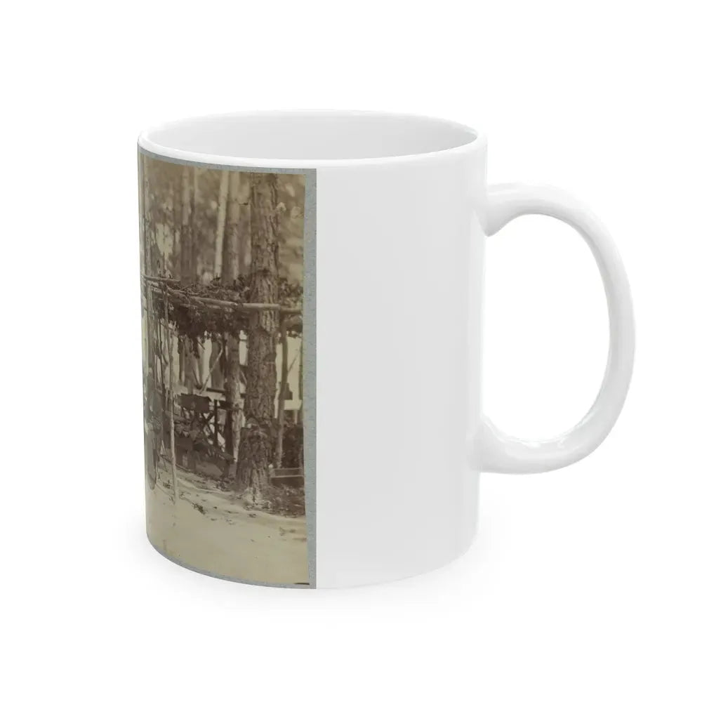 A Camp In Front Of Petersburg, Va. August, 1864 (U.S. Civil War) White Coffee Mug - Go Mug Yourself