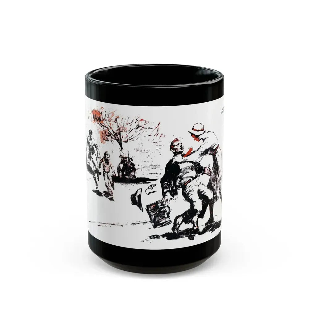 A Case of Identity (1), Blue Book Magazine, August 1950 - Black Coffee Mug 15oz - Go Mug Yourself