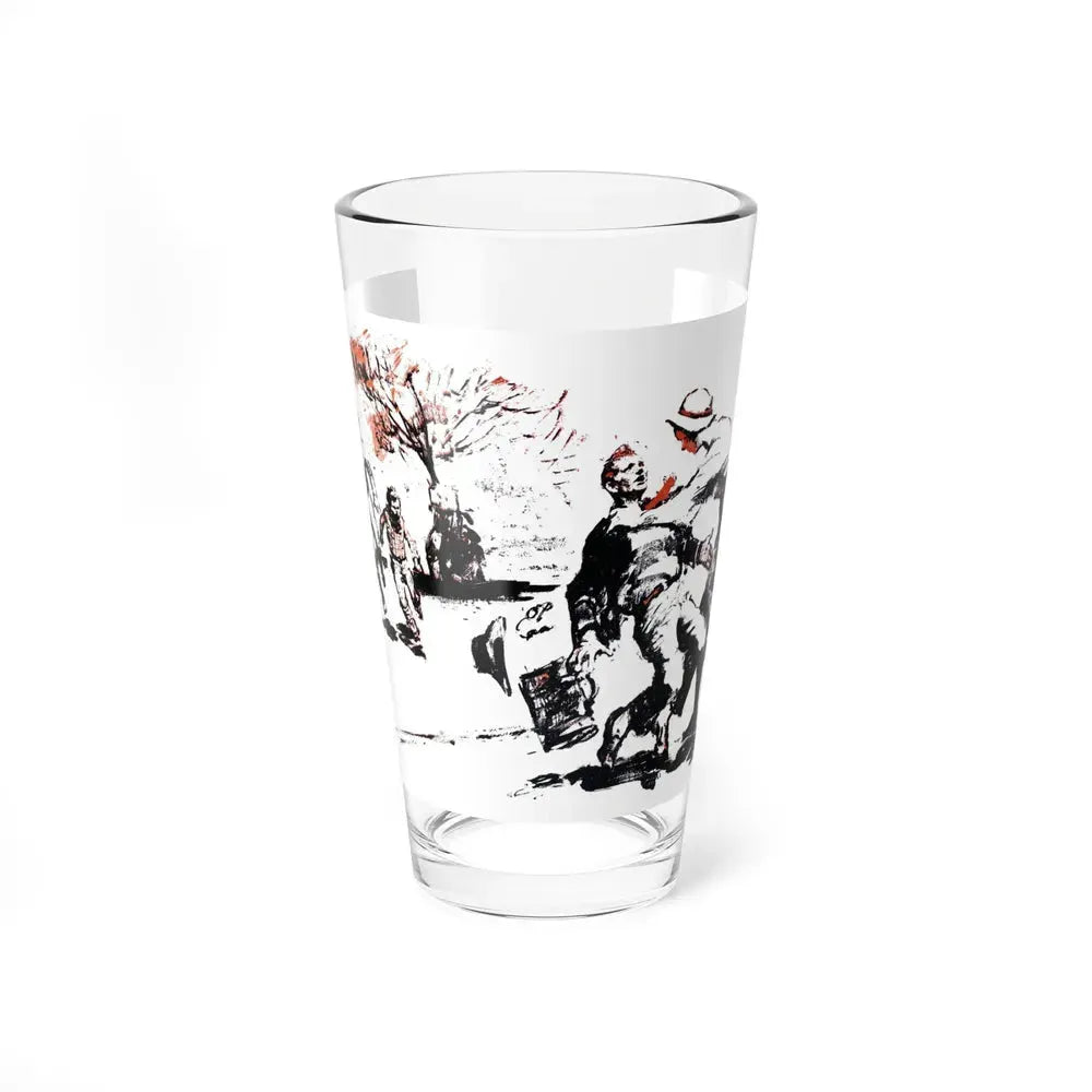 A Case of Identity (1), Blue Book Magazine, August 1950 (Magazine Illustration) Pint Glass 16oz 16oz - Go Mug Yourself