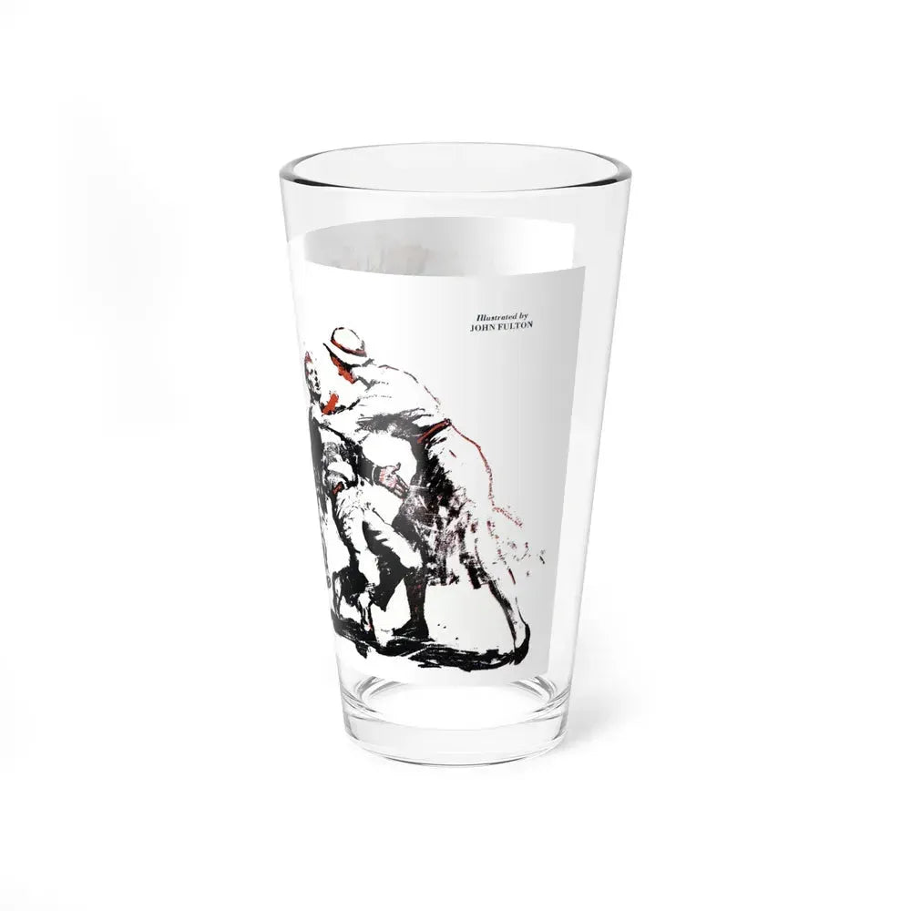 A Case of Identity (1), Blue Book Magazine, August 1950 (Magazine Illustration) Pint Glass 16oz - Go Mug Yourself