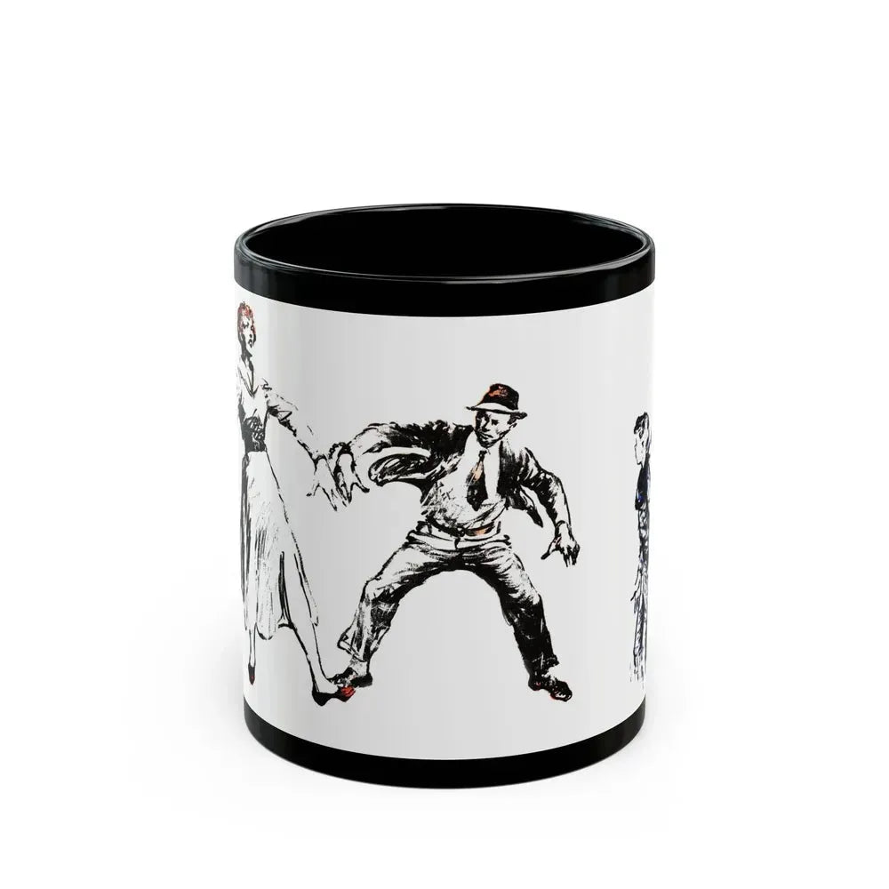 A Case of Identity (2), Blue Book Magazine, August 1950 - Black Coffee Mug 11oz - Go Mug Yourself