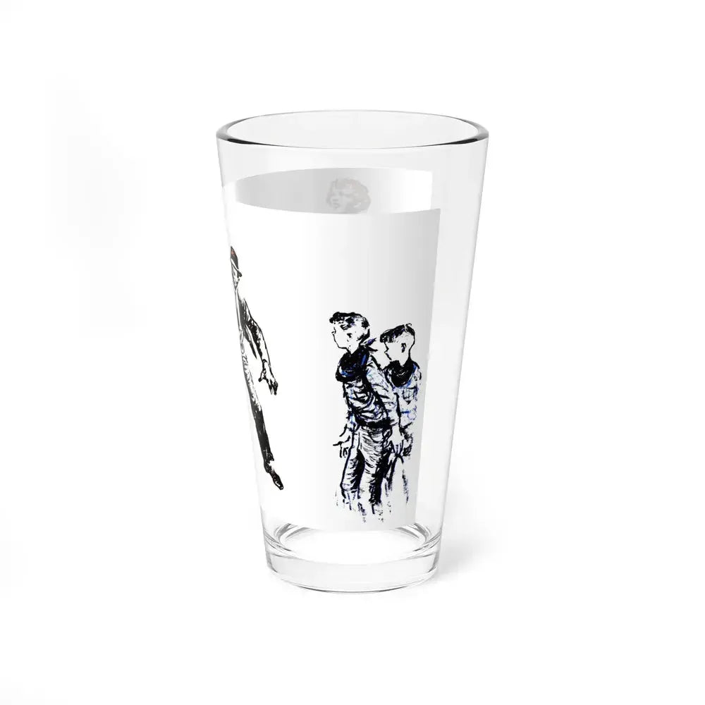 A Case of Identity (2), Blue Book Magazine, August 1950 (Magazine Illustration) Pint Glass 16oz - Go Mug Yourself