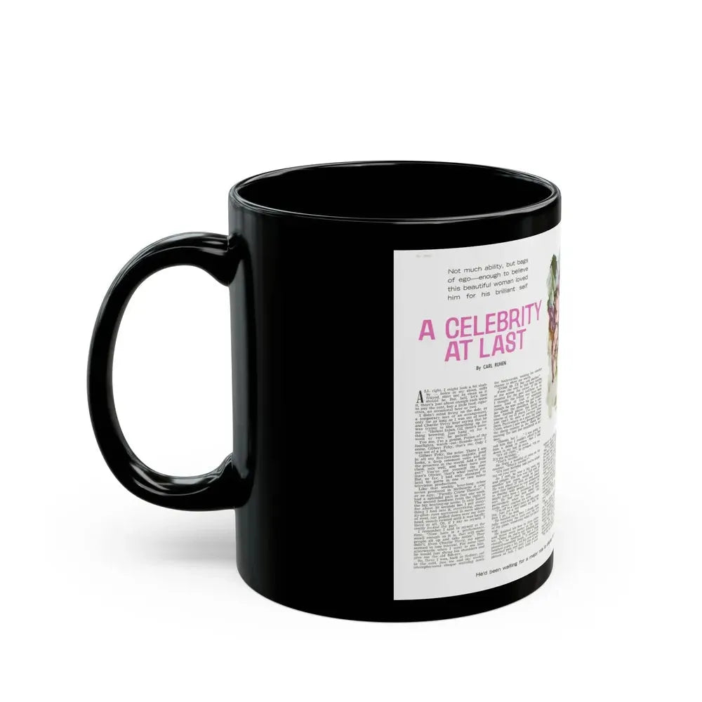 A Celebrity At Last, Man magazine, April 1966 - Black Coffee Mug - Go Mug Yourself