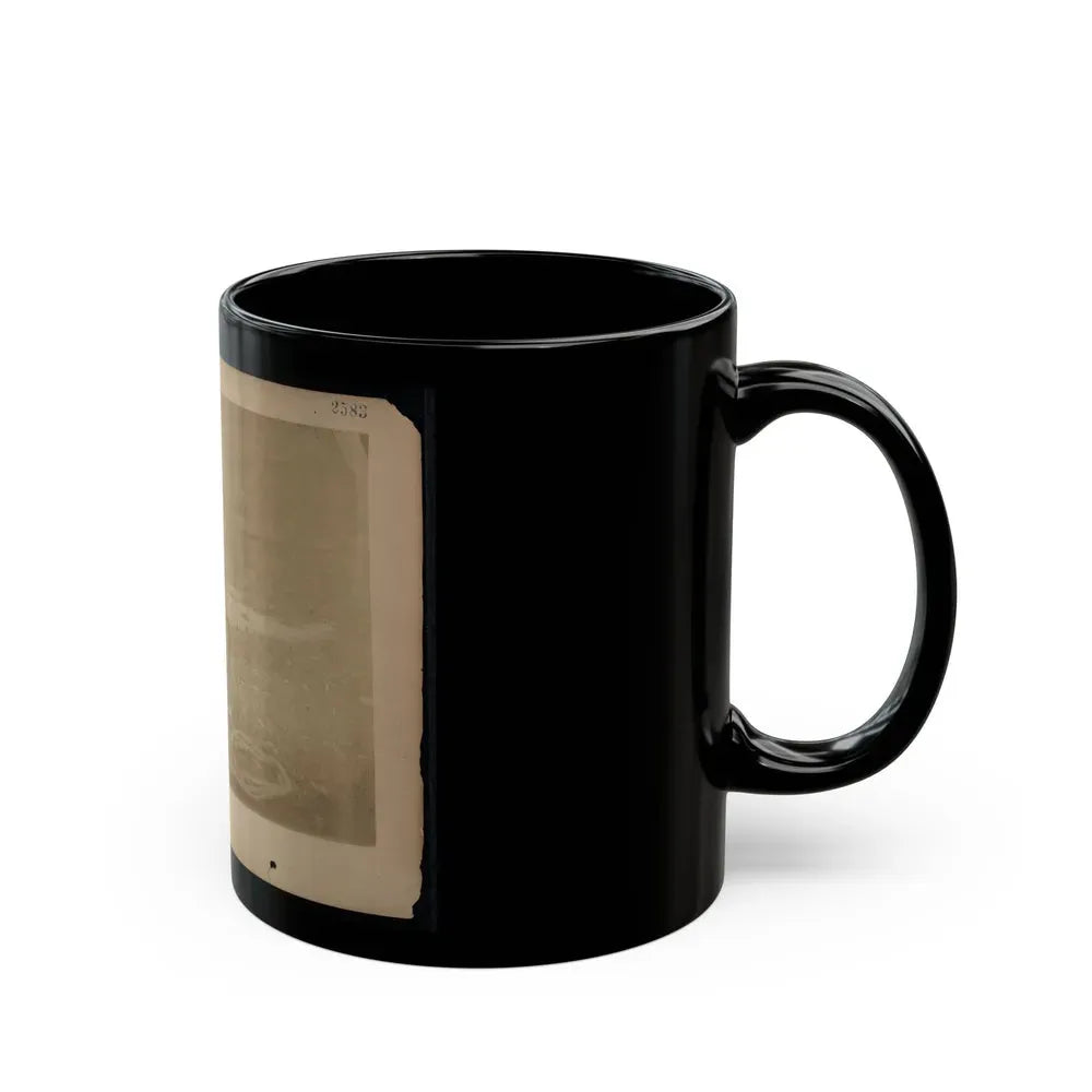 A Child Leaning Against A Barrel With Wooden Spikes (U.S. Civil War) Black Coffee Mug - Go Mug Yourself