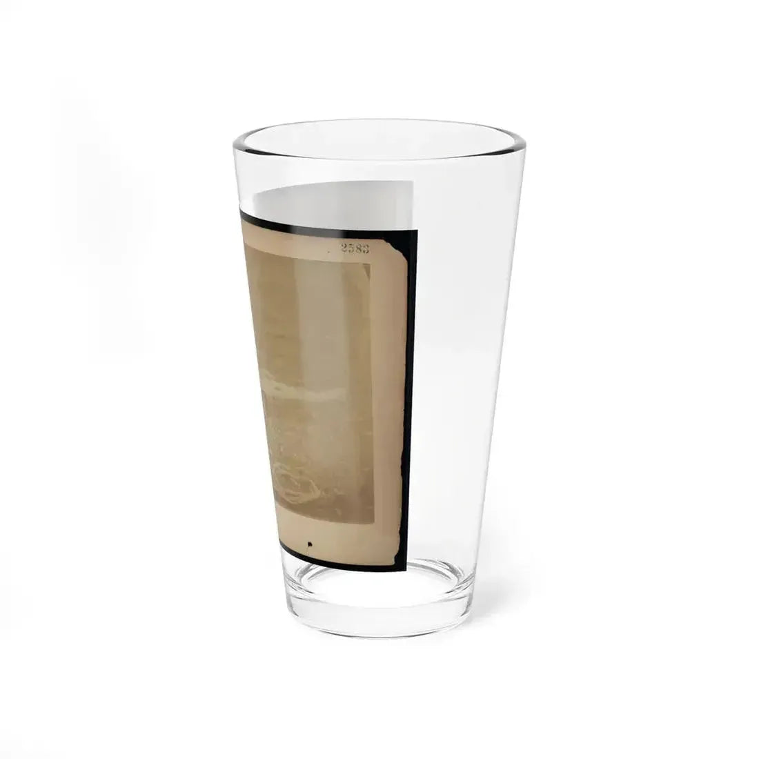 A Child Leaning Against A Barrel With Wooden Spikes (U.S. Civil War) Pint Glass 16oz - Go Mug Yourself