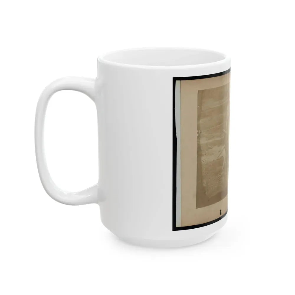 A Child Leaning Against A Barrel With Wooden Spikes (U.S. Civil War) White Coffee Mug - Go Mug Yourself