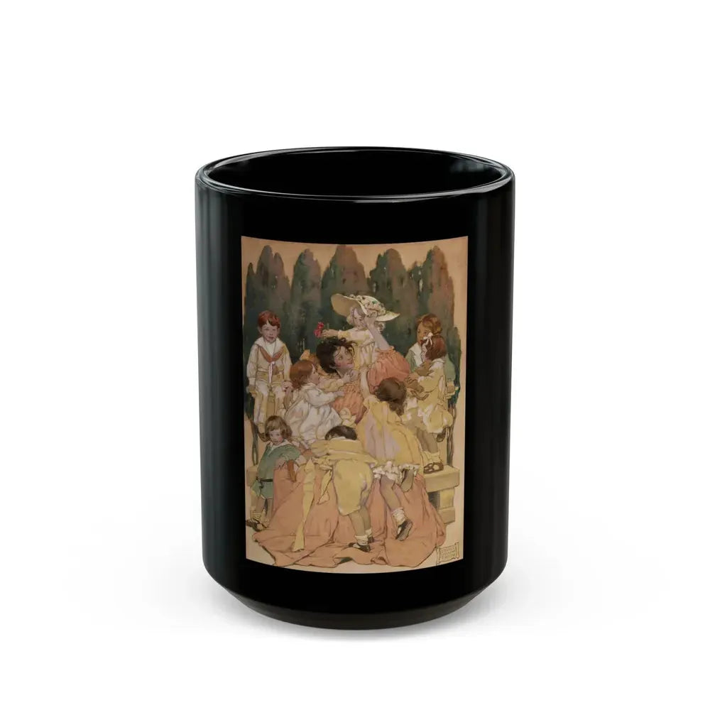 A Child's Garden of Verses, book illustration, 1905 - Black Coffee Mug 15oz - Go Mug Yourself