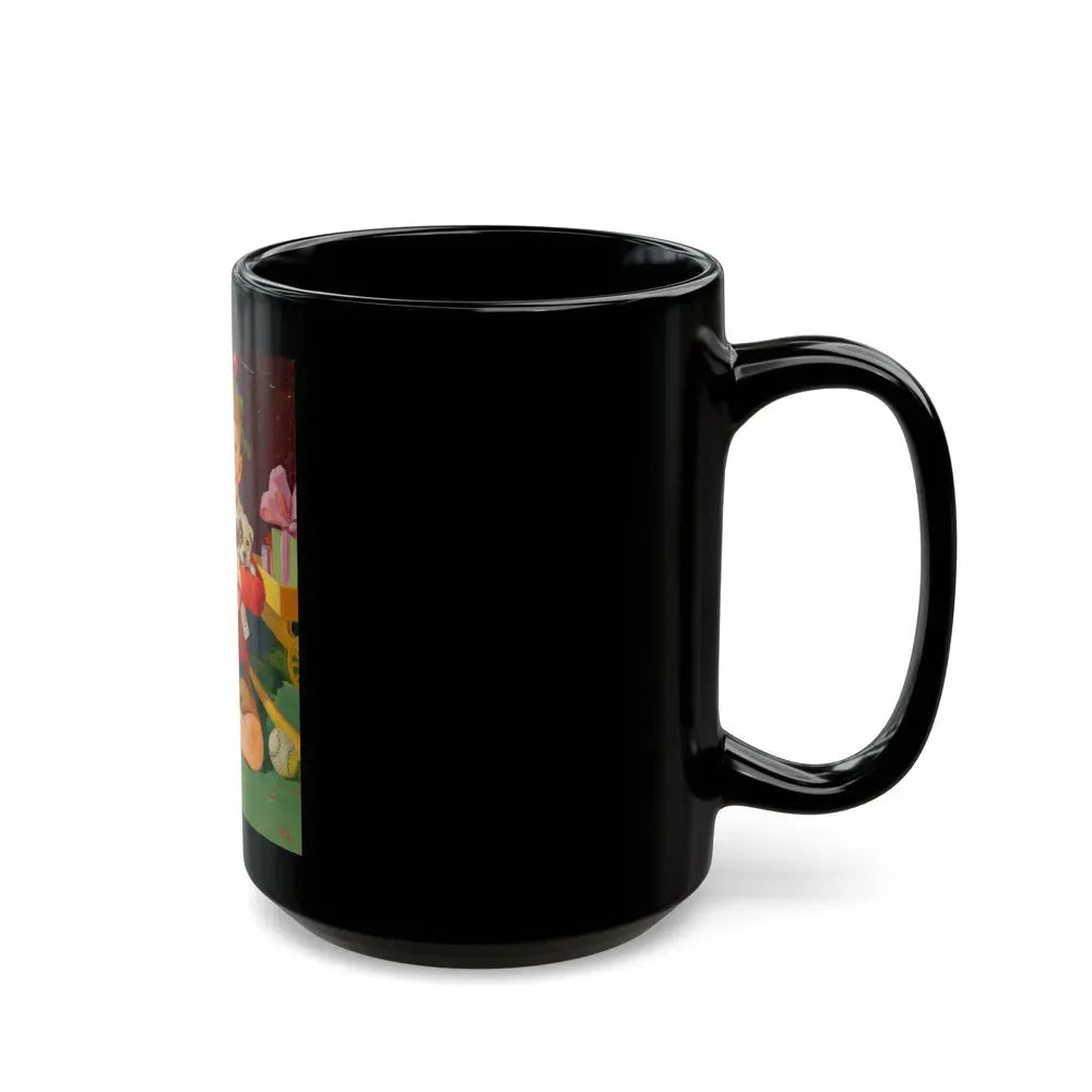 A Christmas Puppy - Black Coffee Mug - Go Mug Yourself