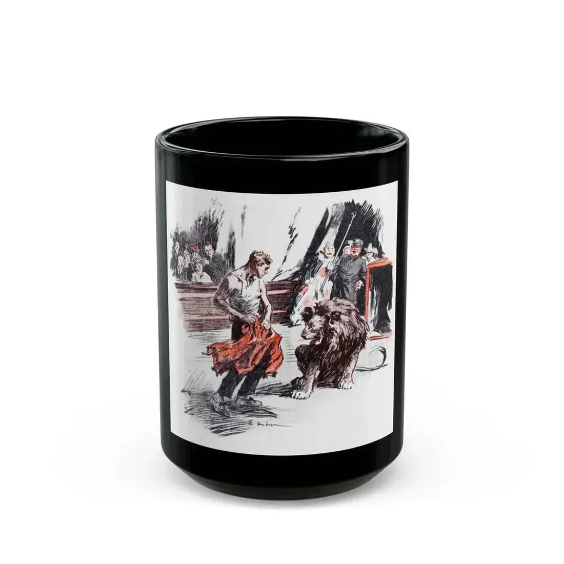 A Circus Feud (2), American Boy, April 1926 - Black Coffee Mug 15oz - Go Mug Yourself
