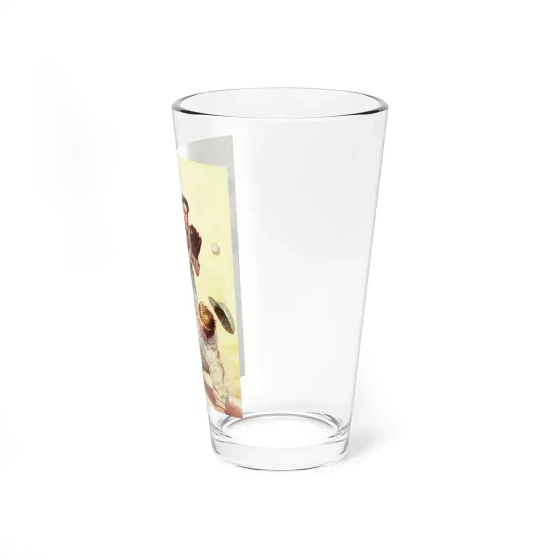 A Close Call (Ford vs. Chevy), Motor Magazine cover, c. 1920-1930 (Magazine Illustration) Pint Glass 16oz - Go Mug Yourself