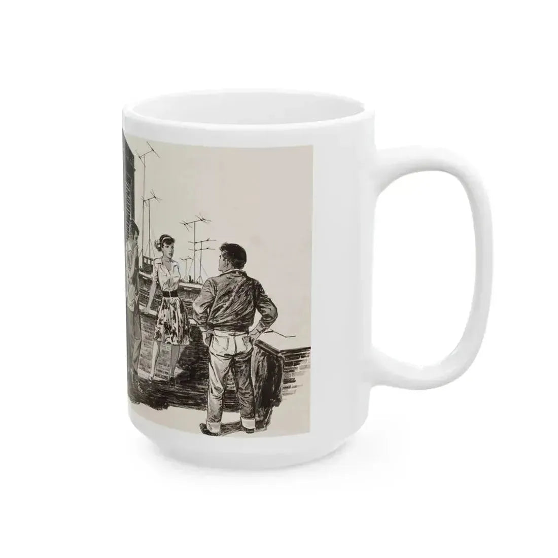 A Collection of Three Story Illustrations (1) - White Coffee Mug - Go Mug Yourself