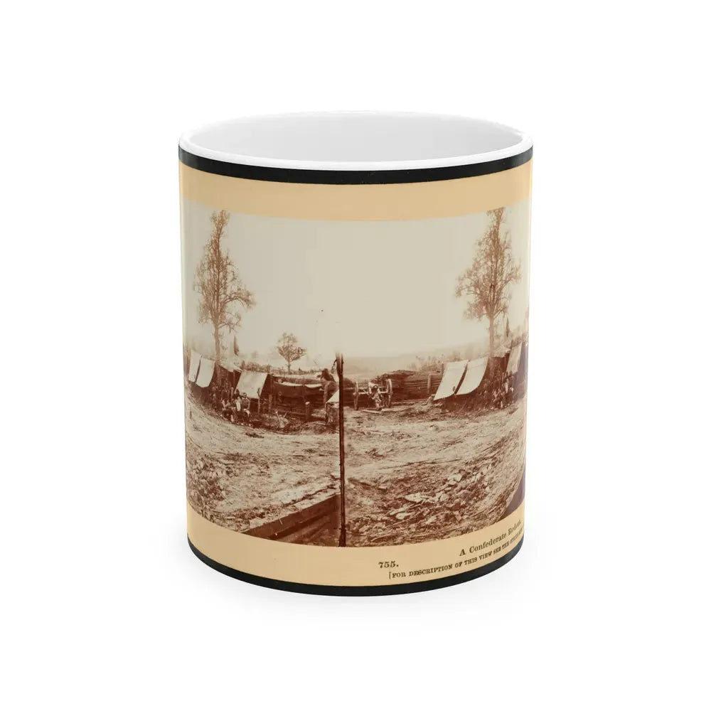 A Confederate Redoubt 001 (U.S. Civil War) White Coffee Mug 11oz - Go Mug Yourself