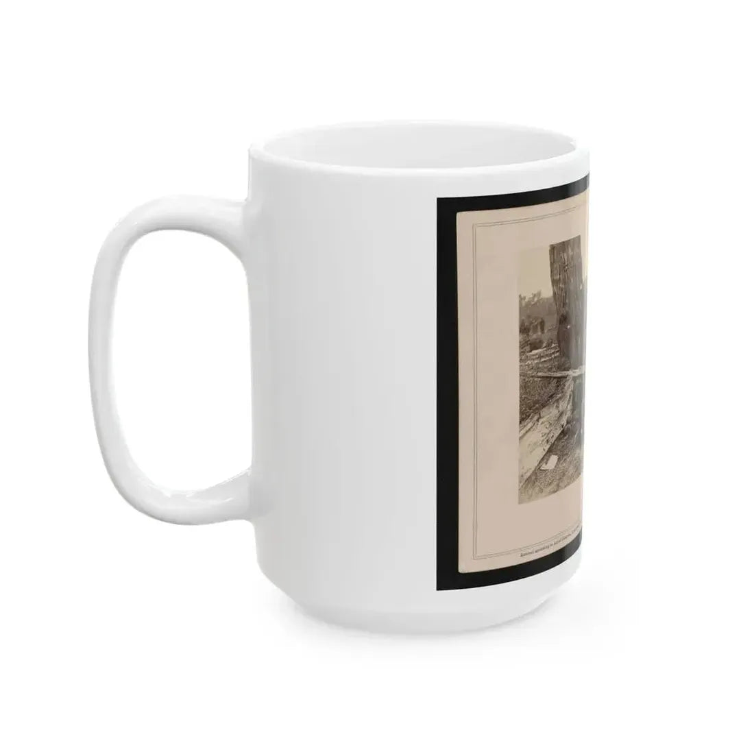 A Contrast! Federal Buried, Rebel Unburied, Where They Fell At The Battle Of Antietam (U.S. Civil War) White Coffee Mug - Go Mug Yourself