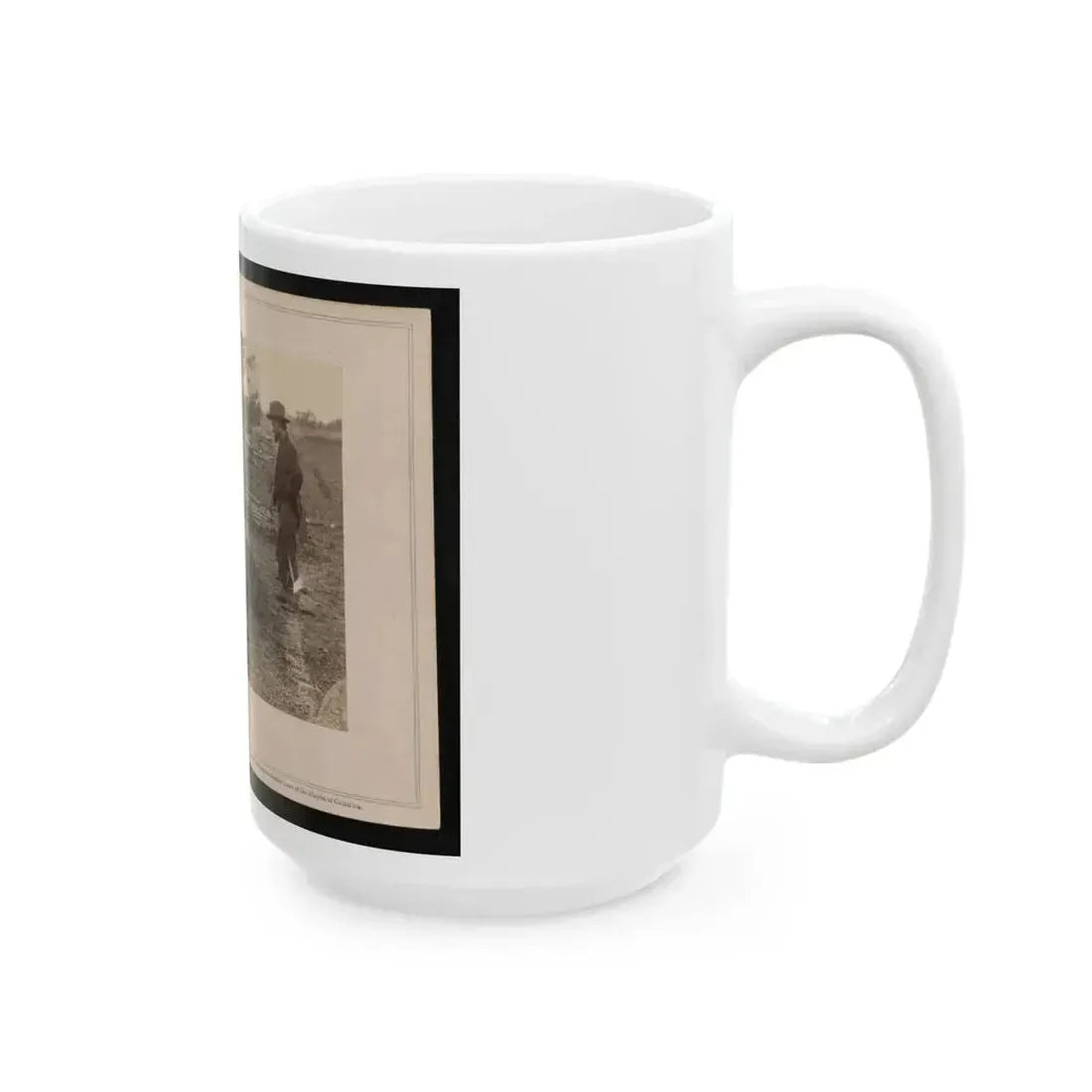 A Contrast! Federal Buried, Rebel Unburied, Where They Fell At The Battle Of Antietam (U.S. Civil War) White Coffee Mug - Go Mug Yourself