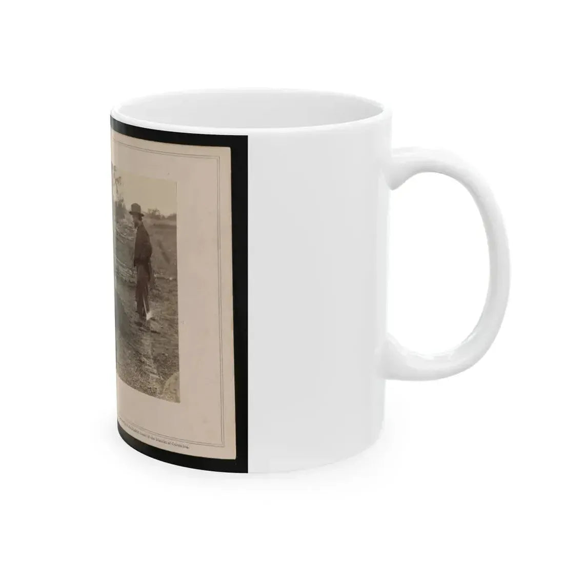 A Contrast! Federal Buried, Rebel Unburied, Where They Fell At The Battle Of Antietam (U.S. Civil War) White Coffee Mug - Go Mug Yourself