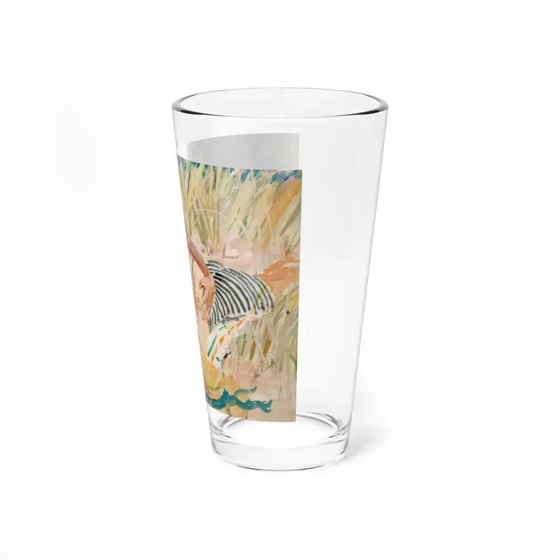 A Couple in the Tall Grass, 1950's (Magazine Illustration) Pint Glass 16oz - Go Mug Yourself