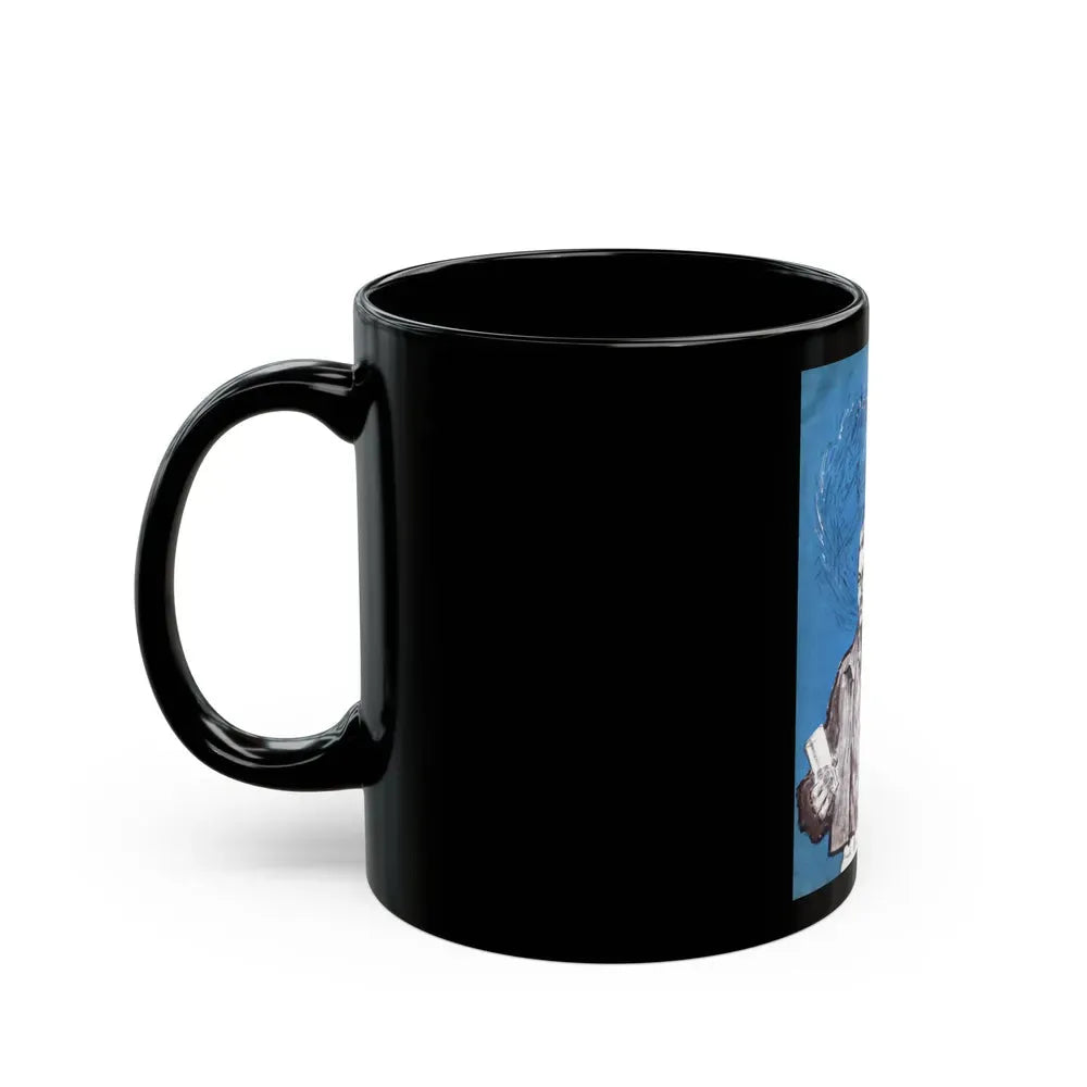 A Dark People Thing, Bluebook for Men, February 1961 - Black Coffee Mug - Go Mug Yourself