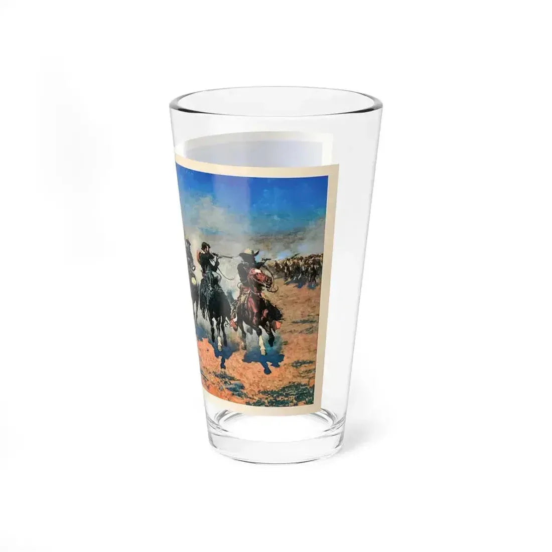 A Dash for the Timber, 1889 (Magazine Illustration) Pint Glass 16oz - Go Mug Yourself
