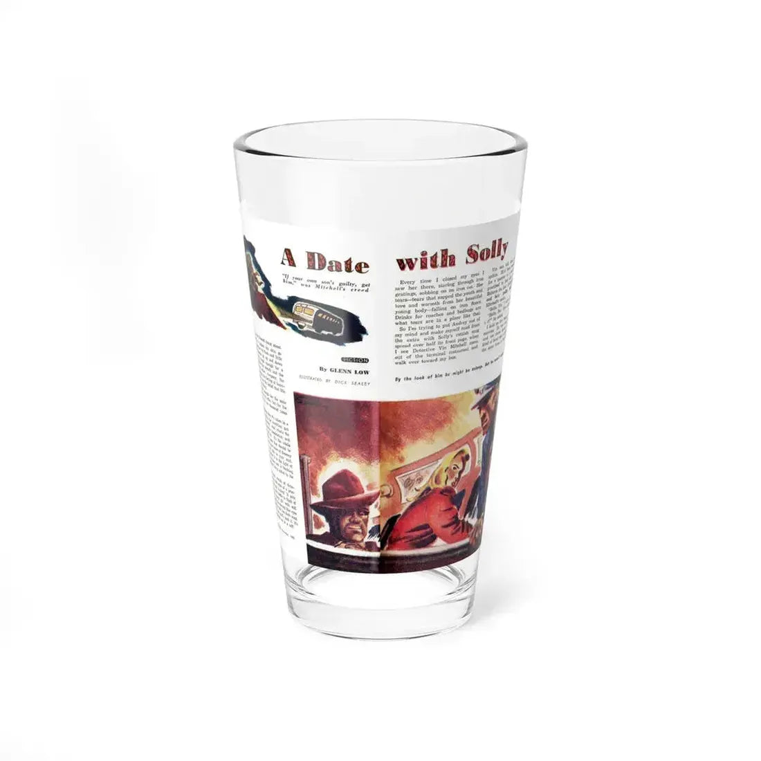 A Date with Solly, Man Junior, November 1949 (Magazine Illustration) Pint Glass 16oz 16oz - Go Mug Yourself