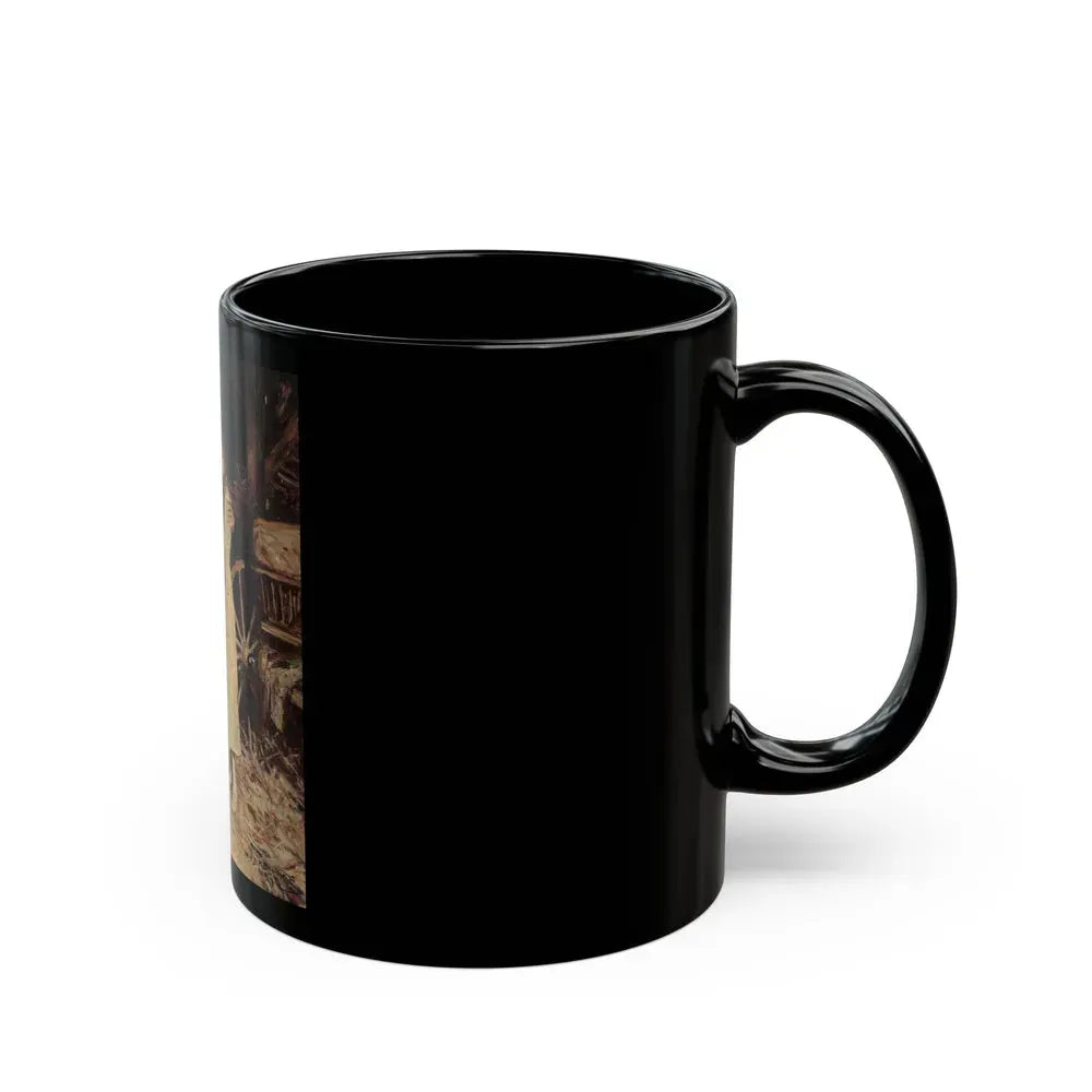 A Daughter's Rescue, The Saturday Evening Post story illustration, July 12, 1919 - Black Coffee Mug - Go Mug Yourself