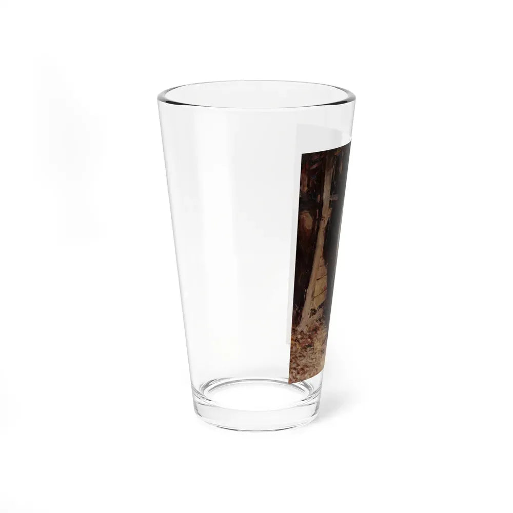 A Daughter's Rescue, The Saturday Evening Post story illustration, July 12, 1919 (Magazine Illustration) Pint Glass 16oz - Go Mug Yourself