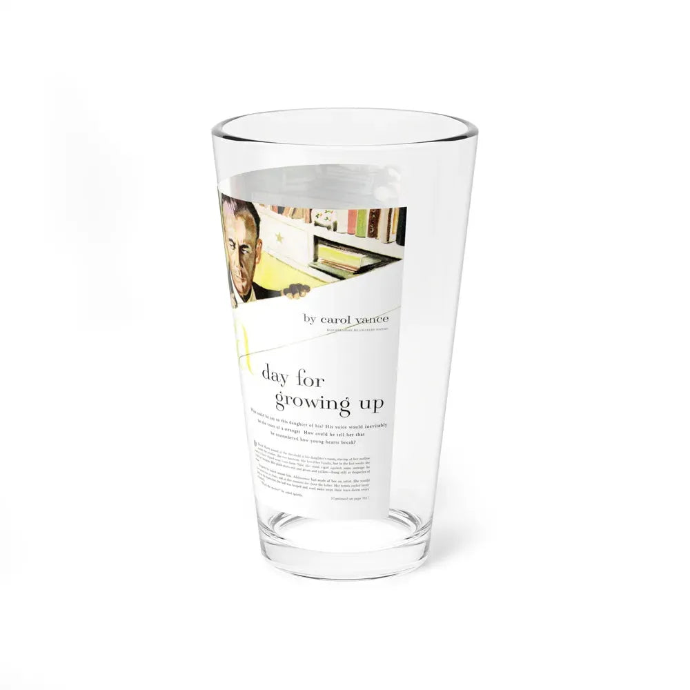 A Day for Growing Up, Today's Woman, January 1952 (Magazine Illustration) Pint Glass 16oz - Go Mug Yourself