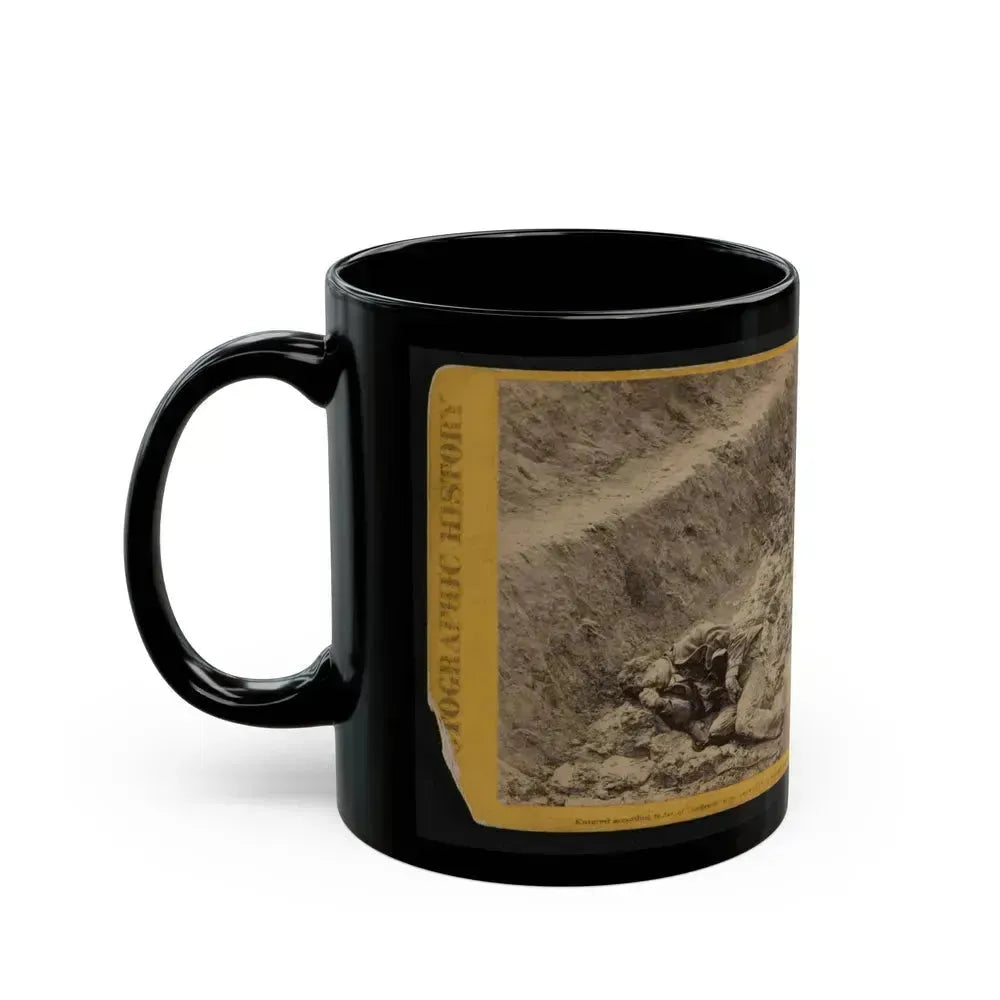 A Dead Rebel Soldier, As He Lay In The Trenches Of Fort Mahone, Called By The Soldiers, Fort Damnation ... (U.S. Civil War) Black Coffee Mug - Go Mug Yourself