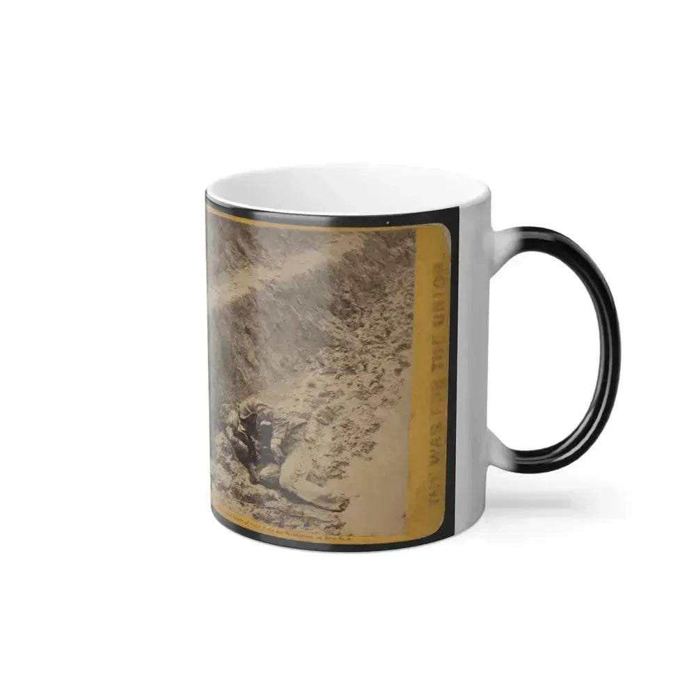 A Dead Rebel Soldier, as He Lay in the Trenches of Fort Mahone, Called by the Soldiers, Fort Damnation ... (U.S. Civil War) Color Changing Coffee Mug 11oz - Go Mug Yourself