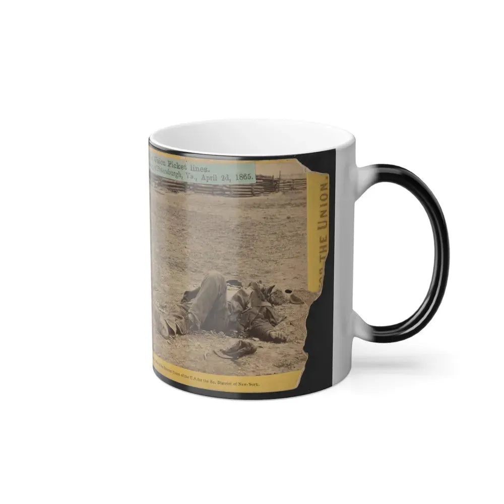 A Dead Rebel Soldier, Inside the Union Picket Lines (U.S. Civil War) Color Changing Coffee Mug 11oz - Go Mug Yourself