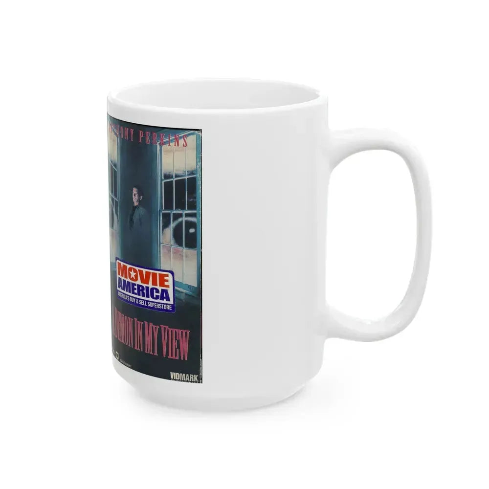 A DEMON IN MY VIEW (VHS COVER) - White Coffee Mug - Go Mug Yourself