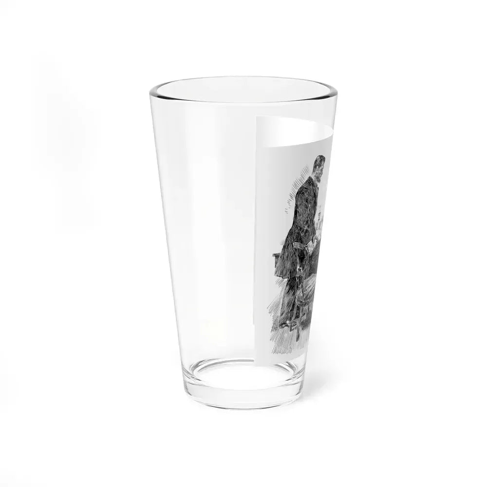 A Derelict (Magazine Illustration) Pint Glass 16oz - Go Mug Yourself