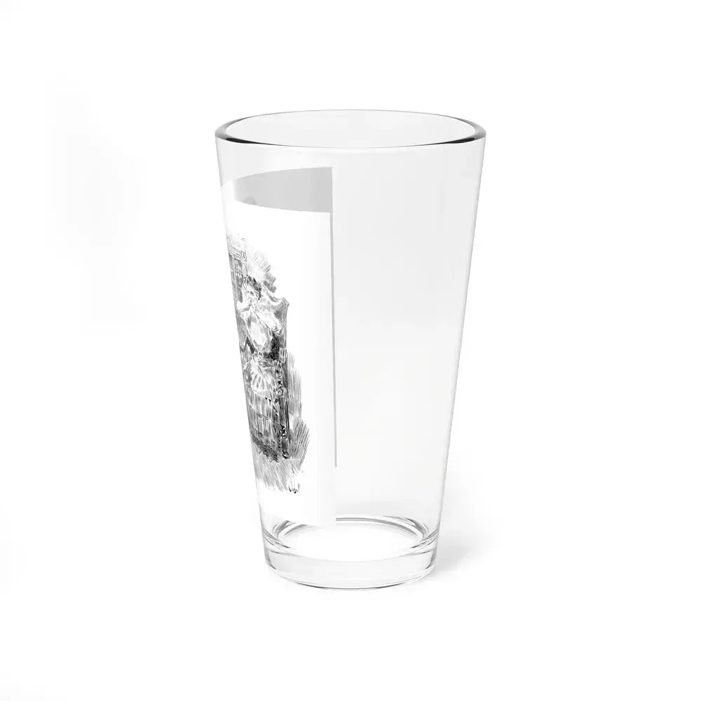A Derelict (Magazine Illustration) Pint Glass 16oz - Go Mug Yourself