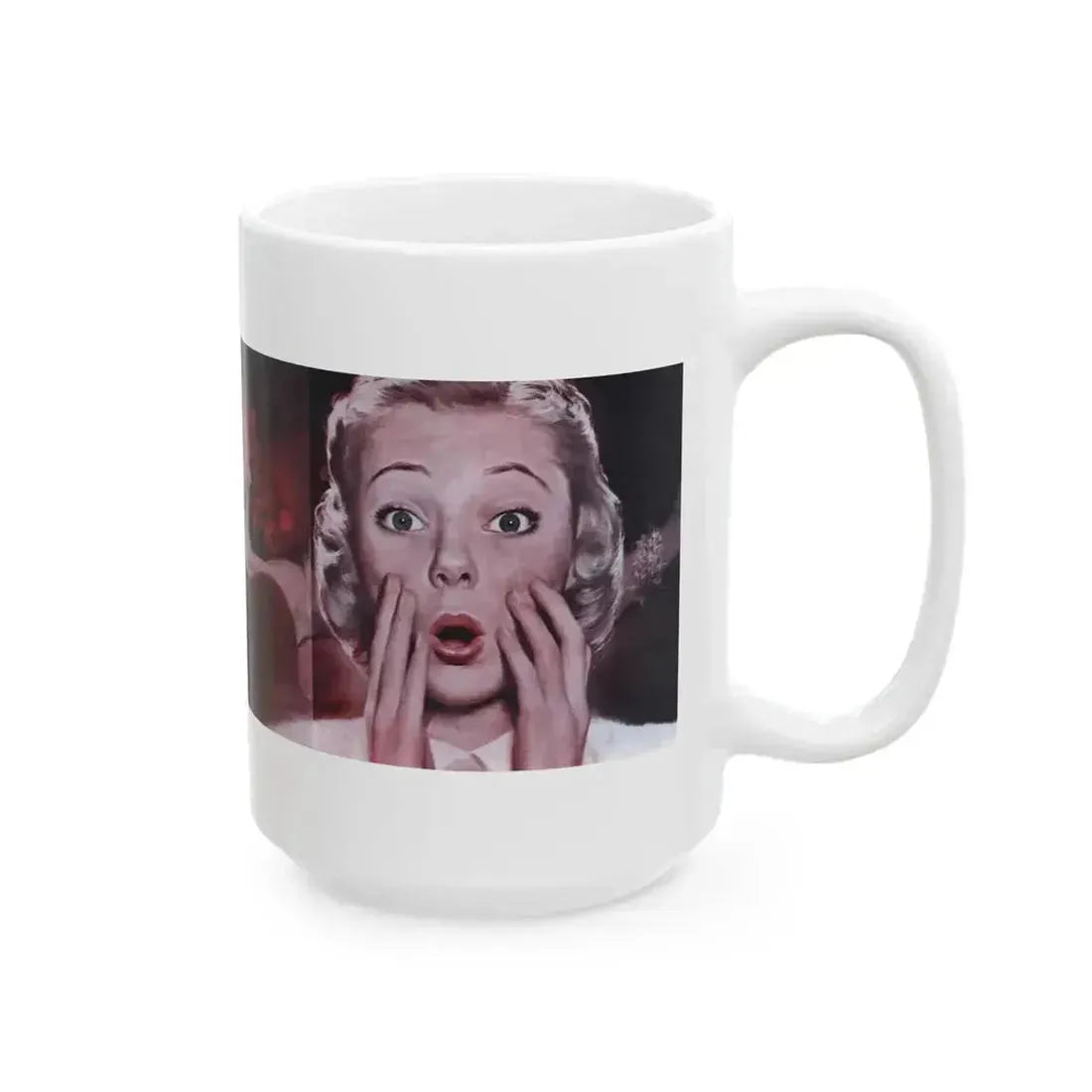 A Desire for Love, Cosmopolitan, April 1953 - White Coffee Mug - Go Mug Yourself