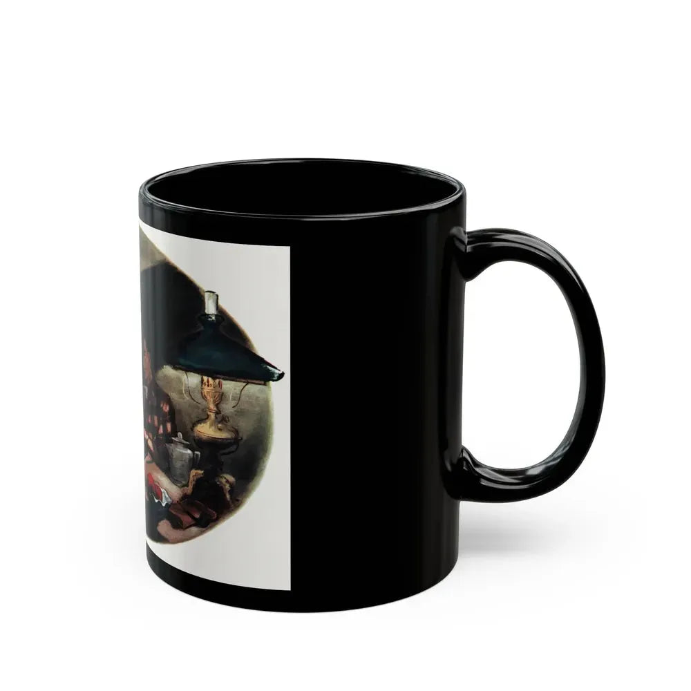 A Dish of Apples, Collier's magazine, December 20, 1947 - Black Coffee Mug - Go Mug Yourself