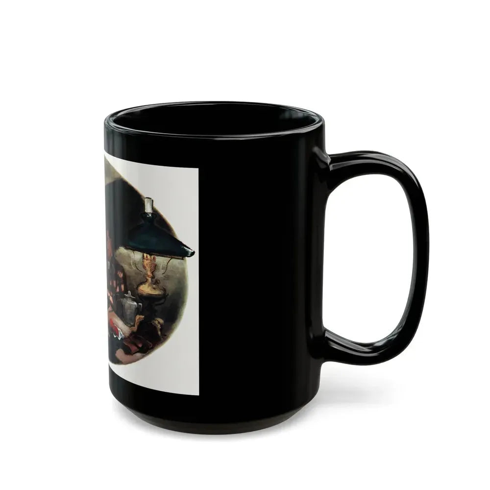 A Dish of Apples, Collier's magazine, December 20, 1947 - Black Coffee Mug - Go Mug Yourself