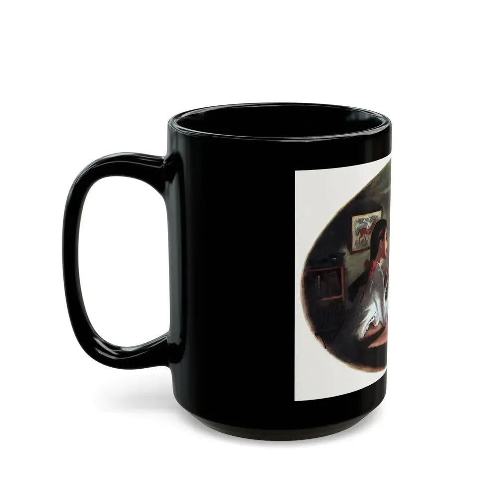 A Dish of Apples, Collier's magazine, December 20, 1947 - Black Coffee Mug - Go Mug Yourself