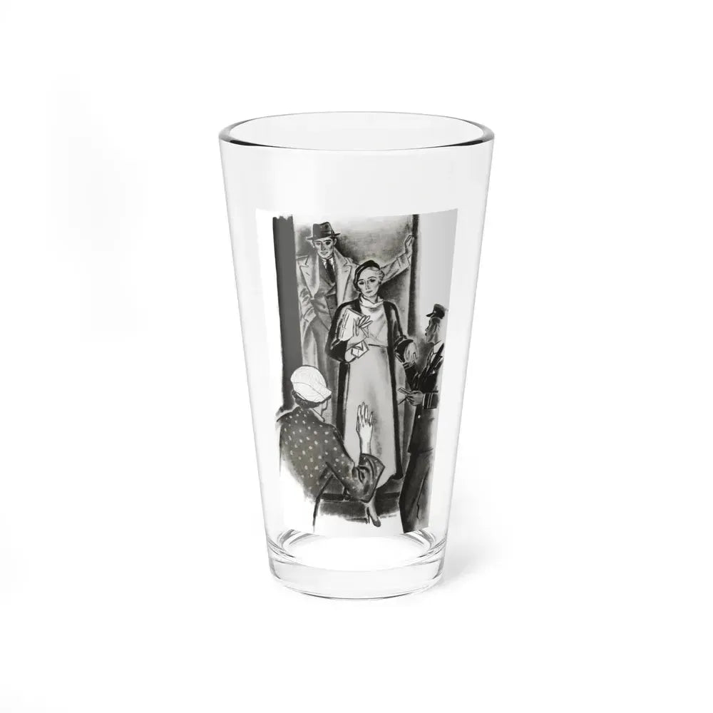 A Family Alliance (2), The Delineator, October 1932 (Magazine Illustration) Pint Glass 16oz 16oz - Go Mug Yourself