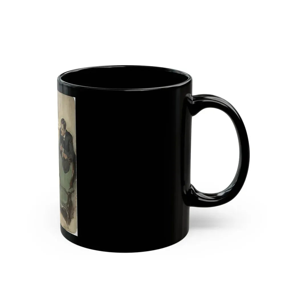 A Family in Distress, Hearst Magazine illustration - Black Coffee Mug - Go Mug Yourself